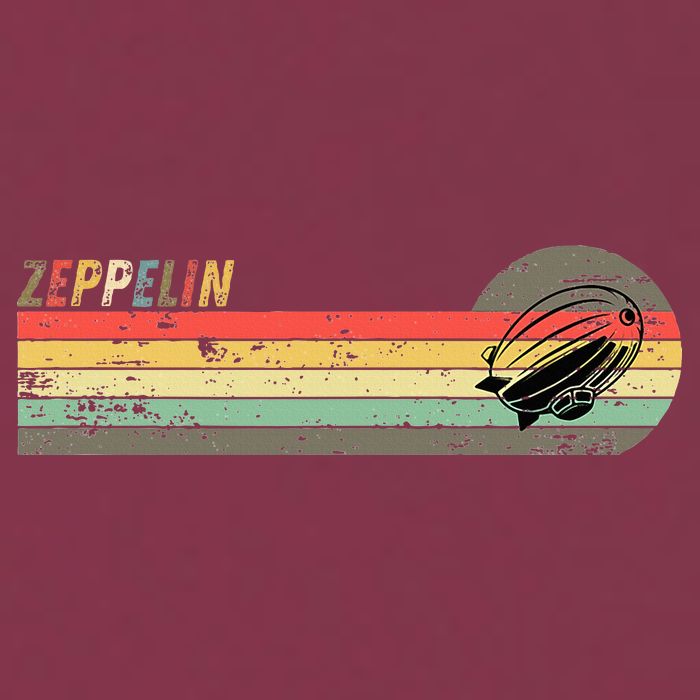 Retro Zeppelin 70s 80s Dirigible 16oz Travel Tumbler