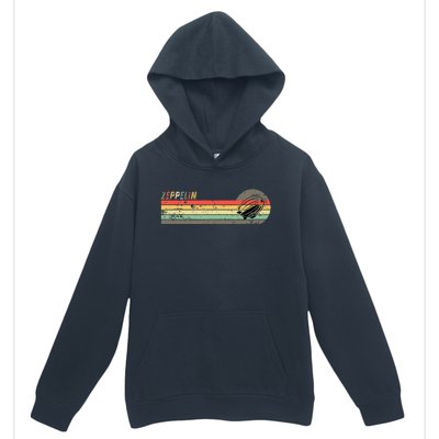 Retro Zeppelin 70s 80s Dirigible Urban Pullover Hoodie