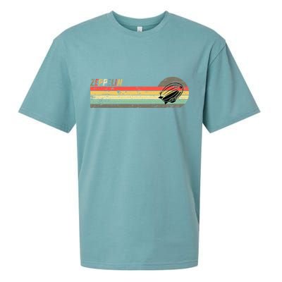 Retro Zeppelin 70s 80s Dirigible Sueded Cloud Jersey T-Shirt