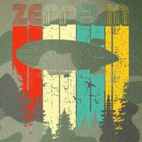 Retro Zeppelin 70s 80s Dirigible Airship Zepelin Zepplin Legacy Tie Dye Trucker Hat