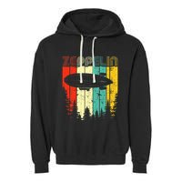 Retro Zeppelin 70s 80s Dirigible Airship Zepelin Zepplin Garment-Dyed Fleece Hoodie