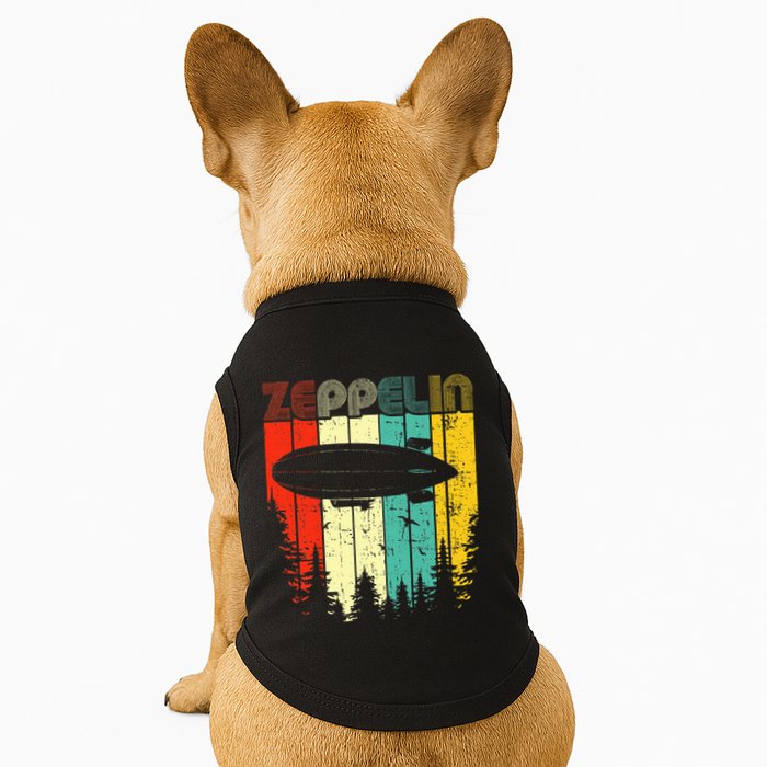 Retro Zeppelin 70s 80s Dirigible Airship Zepelin Zepplin Doggie Tank