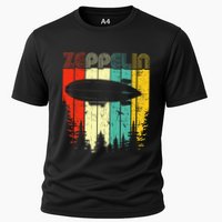 Retro Zeppelin 70s 80s Dirigible Airship Zepelin Zepplin Performance Shirt