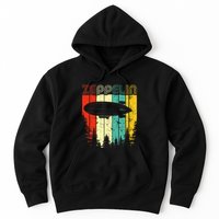 Retro Zeppelin 70s 80s Dirigible Airship Zepelin Zepplin Hoodie