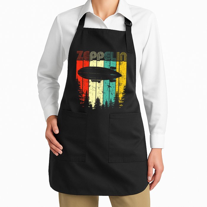 Retro Zeppelin 70s 80s Dirigible Airship Zepelin Zepplin Apron