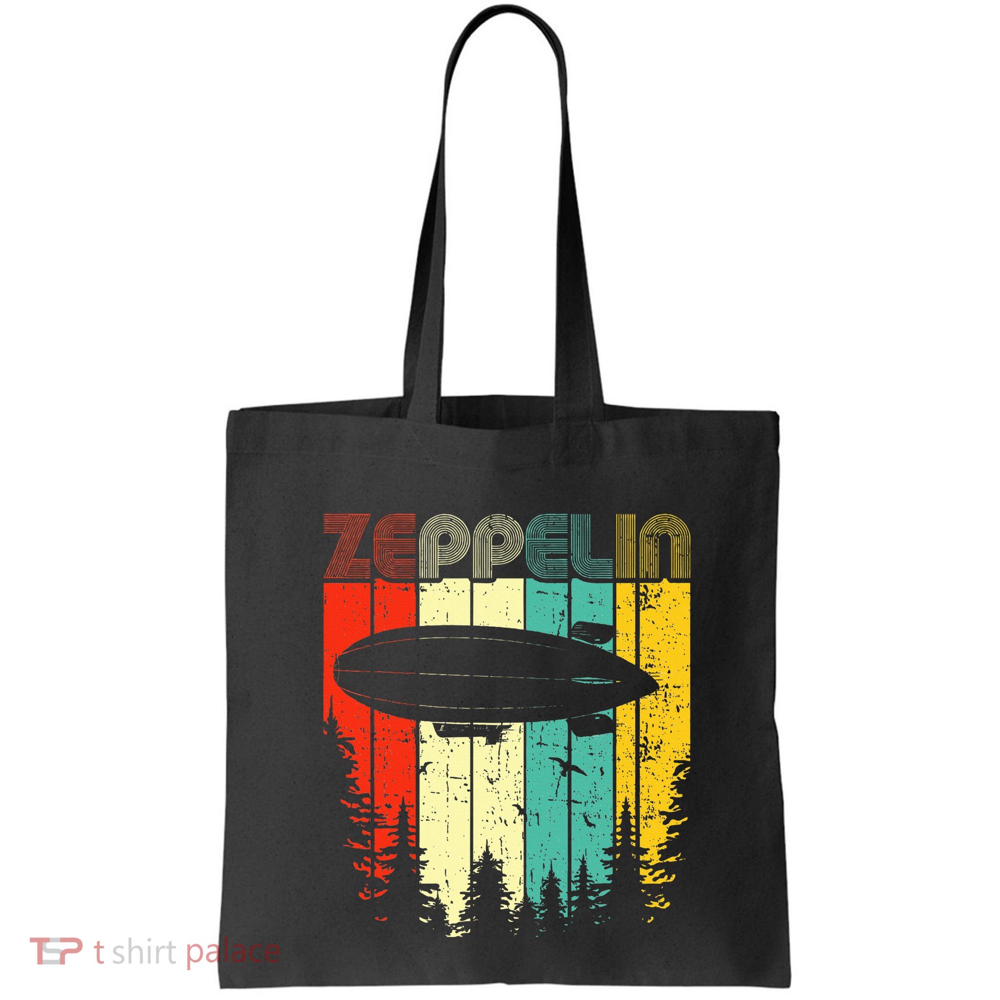 Retro Zeppelin 70s 80s Dirigible Airship Zepelin Zepplin Bag