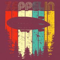 Retro Zeppelin 70s 80s Dirigible Airship Zepelin Zepplin 16oz Travel Tumbler