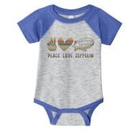 Retro Zeppelin 70s Dirigible Blimp Airship Zepelin Zepplin Infant Baby Jersey Bodysuit