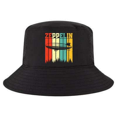 Retro Zeppelin 70s 80s Dirigible Airship Zepelin Zepplin Cool Comfort Performance Bucket Hat