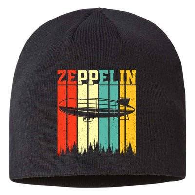 Retro Zeppelin 70s 80s Dirigible Airship Zepelin Zepplin Sustainable Beanie