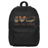 Retro Zeppelin 70s Dirigible Blimp Airship Zepelin 16 in Basic Backpack