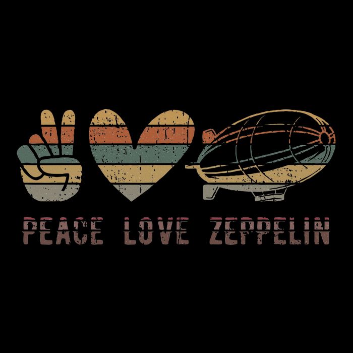 Retro Zeppelin 70s Dirigible Blimp Airship Zepelin 16 in Basic Backpack