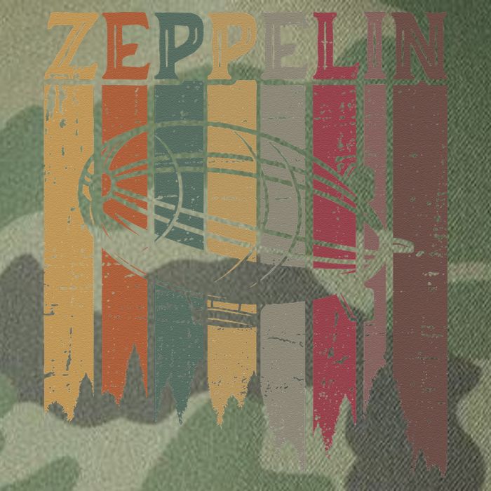 Retro Zeppelin 70s 80s Dirigible Airship Zepelin Zepplin Legacy Tie Dye Trucker Hat