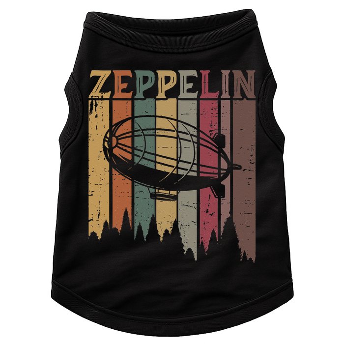 Retro Zeppelin 70s 80s Dirigible Airship Zepelin Zepplin Doggie Tank