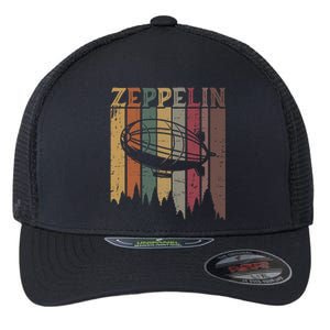 Retro Zeppelin 70s 80s Dirigible Airship Zepelin Zepplin Flexfit Unipanel Trucker Cap