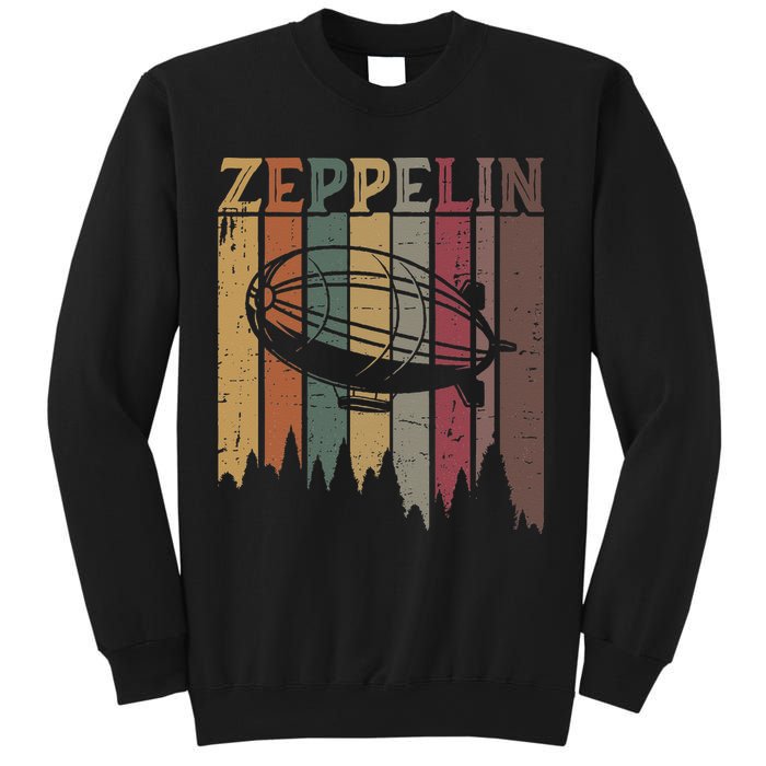 Retro Zeppelin 70s 80s Dirigible Airship Zepelin Zepplin Sweatshirt