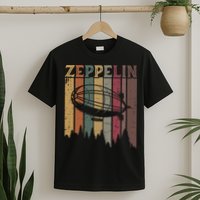 Retro Zeppelin 70s 80s Dirigible Airship Zepelin Zepplin T-Shirt