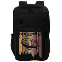Retro Zeppelin 70s 80s Dirigible Airship Zepelin Zepplin Impact Tech Backpack