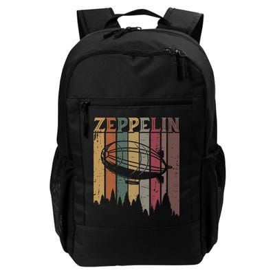 Retro Zeppelin 70s 80s Dirigible Airship Zepelin Zepplin Daily Commute Backpack