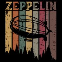 Retro Zeppelin 70s 80s Dirigible Airship Zepelin Zepplin 7-Panel Snapback Hat
