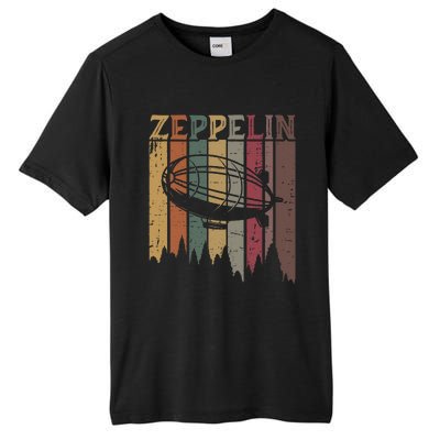 Retro Zeppelin 70s 80s Dirigible Airship Zepelin Zepplin Tall Fusion ChromaSoft Performance T-Shirt