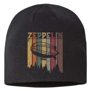 Retro Zeppelin 70s 80s Dirigible Airship Zepelin Zepplin Sustainable Beanie