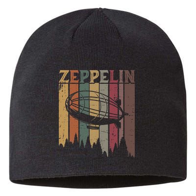 Retro Zeppelin 70s 80s Dirigible Airship Zepelin Zepplin Sustainable Beanie