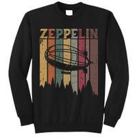 Retro Zeppelin 70s 80s Dirigible Airship Zepelin Zepplin Tall Sweatshirt