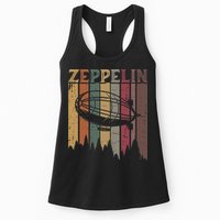 Retro Zeppelin 70s 80s Dirigible Airship Zepelin Zepplin Womens Tank Top