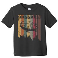 Retro Zeppelin 70s 80s Dirigible Airship Zepelin Zepplin Toddler T-Shirt