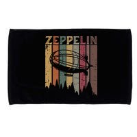 Retro Zeppelin 70s 80s Dirigible Airship Zepelin Zepplin Microfiber Hand Towel