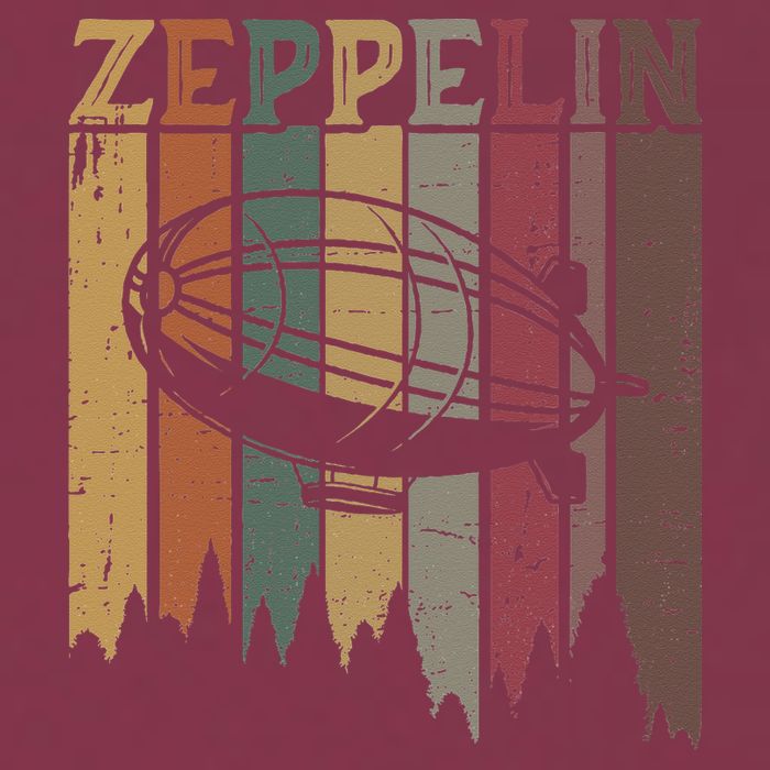 Retro Zeppelin 70s 80s Dirigible Airship Zepelin Zepplin 16oz Travel Tumbler