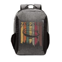 Retro Zeppelin 70s 80s Dirigible Airship Zepelin Zepplin Vector Backpack