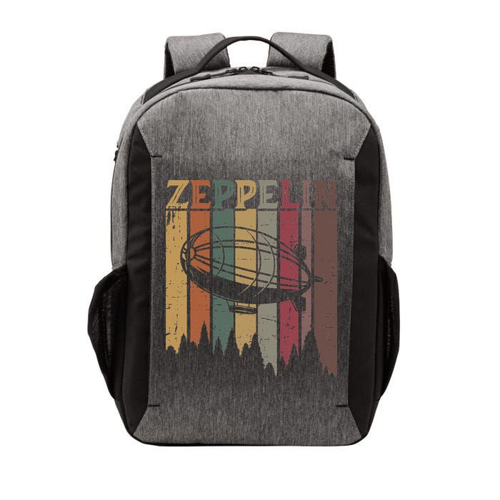 Retro Zeppelin 70s 80s Dirigible Airship Zepelin Zepplin Vector Backpack