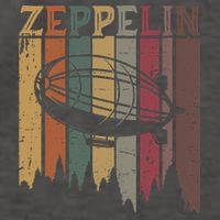 Retro Zeppelin 70s 80s Dirigible Airship Zepelin Zepplin Vector Backpack