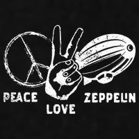 Retro Zeppelin 70s 80s Dirigible Airship Zepelin Zepplin Ladies PosiCharge Tri-Blend Wicking Tank
