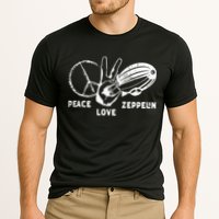 Retro Zeppelin 70s 80s Dirigible Airship Zepelin Zepplin Performance Shirt