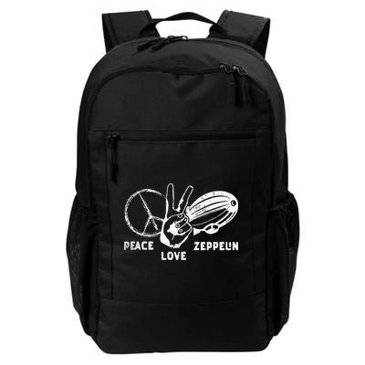 Retro Zeppelin 70s 80s Dirigible Airship Zepelin Zepplin Daily Commute Backpack