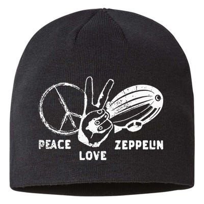 Retro Zeppelin 70s 80s Dirigible Airship Zepelin Zepplin Sustainable Beanie