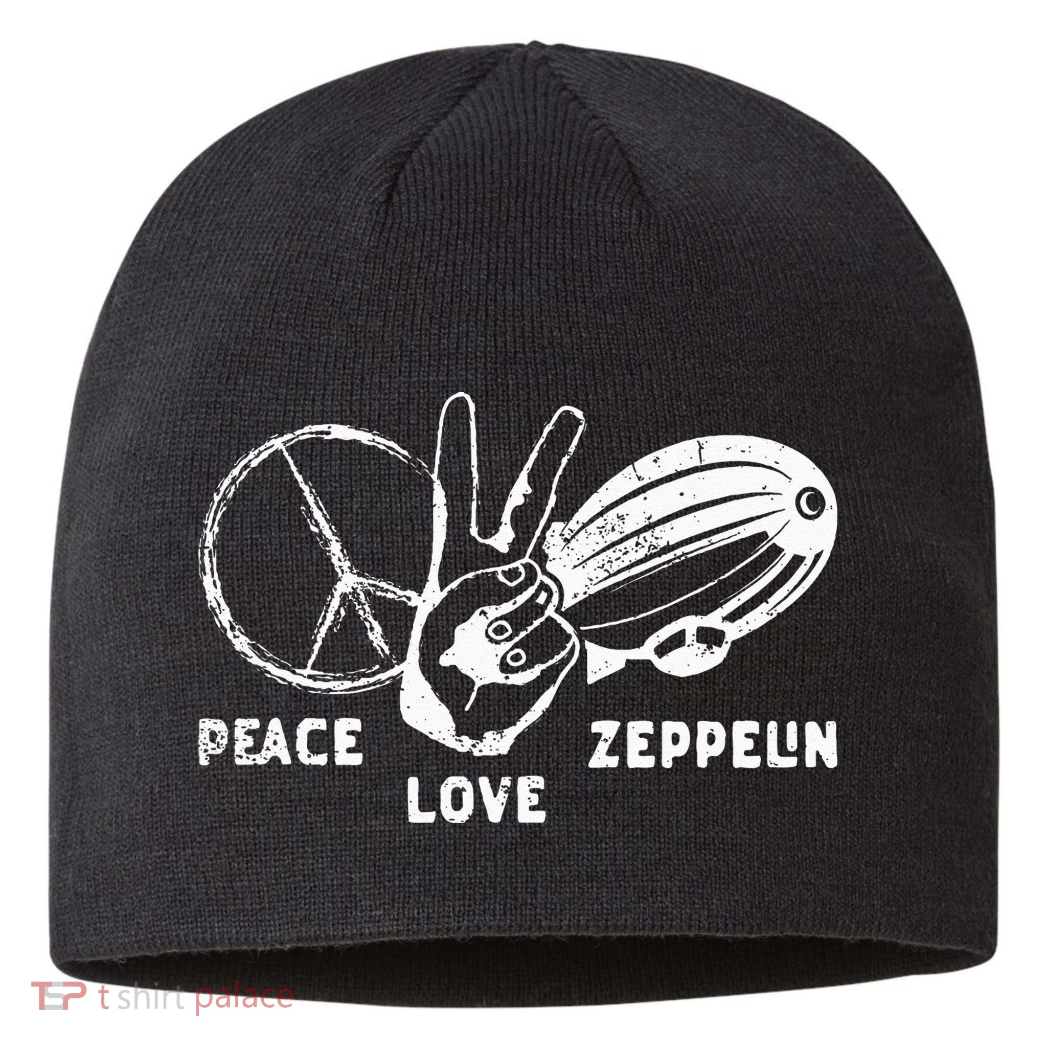Retro Zeppelin 70s 80s Dirigible Airship Zepelin Zepplin Sustainable Beanie