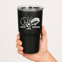 Retro Zeppelin 70s 80s Dirigible Airship Zepelin Zepplin Tumbler