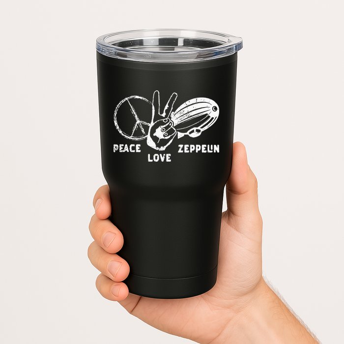 Retro Zeppelin 70s 80s Dirigible Airship Zepelin Zepplin Tumbler