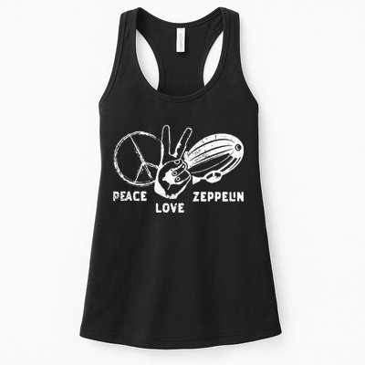 Retro Zeppelin 70s 80s Dirigible Airship Zepelin Zepplin Womens Tank Top