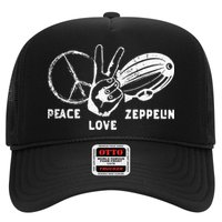 Retro Zeppelin 70s 80s Dirigible Airship Zepelin Zepplin Trucker Hat