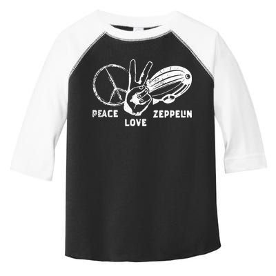 Retro Zeppelin 70s 80s Dirigible Airship Zepelin Zepplin Toddler Fine Jersey T-Shirt