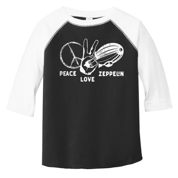 Retro Zeppelin 70s 80s Dirigible Airship Zepelin Zepplin Toddler Fine Jersey T-Shirt