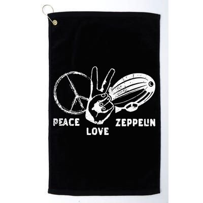 Retro Zeppelin 70s 80s Dirigible Airship Zepelin Zepplin Golf Towel
