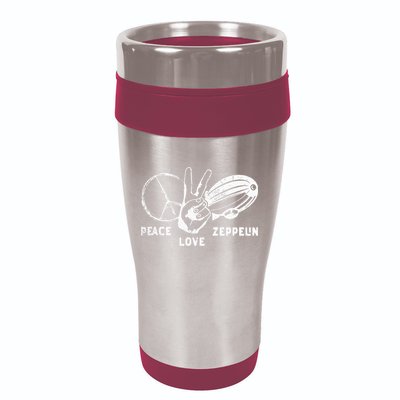 Retro Zeppelin 70s 80s Dirigible Airship Zepelin Zepplin 16oz Travel Tumbler