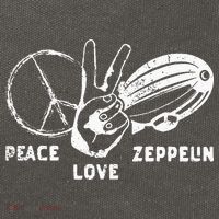 Retro Zeppelin 70s 80s Dirigible Airship Zepelin Zepplin Cotton Canvas Backpack