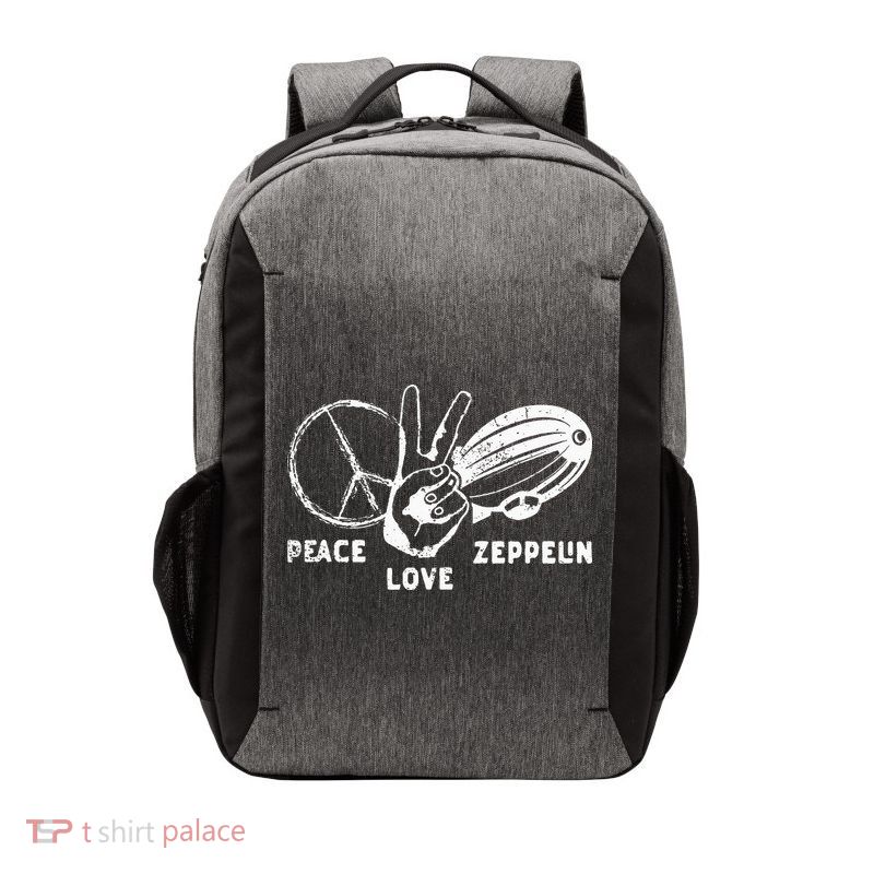 Retro Zeppelin 70s 80s Dirigible Airship Zepelin Zepplin Vector Backpack